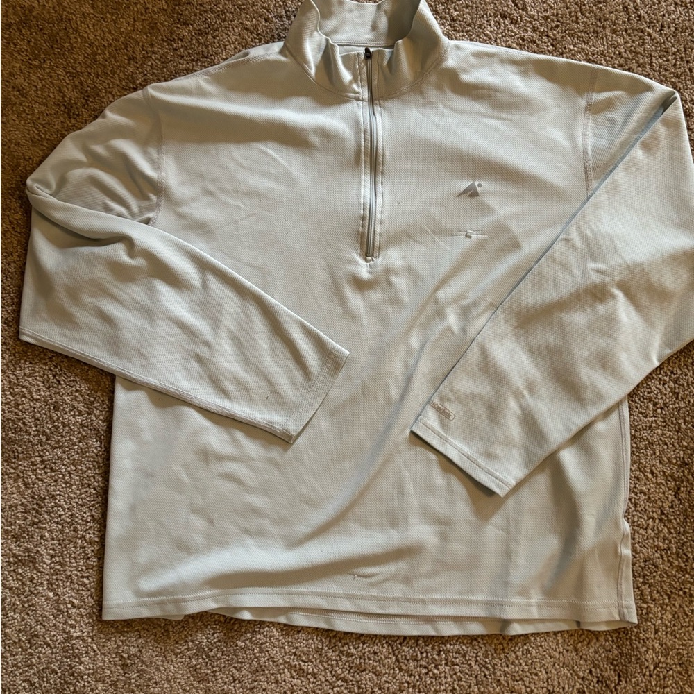 Vintage Eastern mountain sports grey men’s quarter zip size large